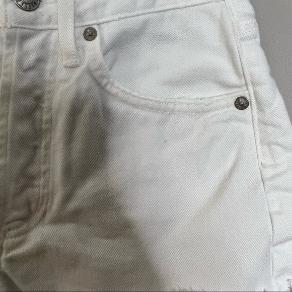 AGOLDE shorts-Parker Cut Off Short in Detour-size 23, white shorts - Picture 9 of 11
